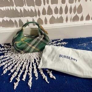 Burberry mini peg check tote bag